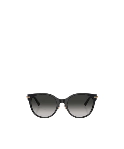 Tiffany & Co Metal Round Frame Sunglasses In Black