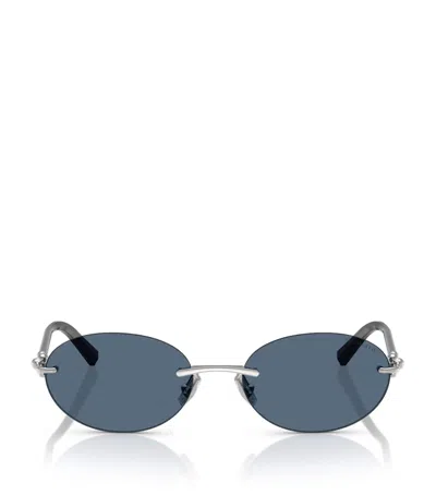 Tiffany & Co Metal Sunglasses In Silver