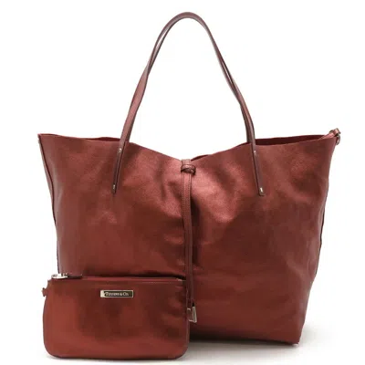Pre-owned Tiffany & Co Metallic Color Suede Leather Tote Bag () In Multi