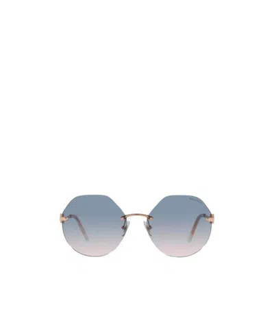 Tiffany & Co Micro-standard Rimless Sunglasses In Gray