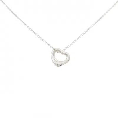 Pre-owned Tiffany & Co Open Heart 925 Necklace ()