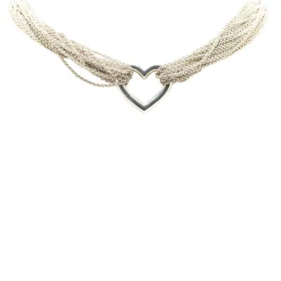 Pre-owned Tiffany & Co Open Heart 925 Necklace ()