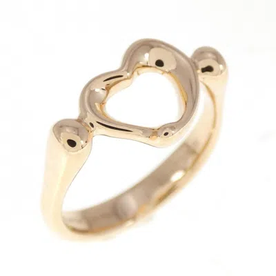 Pre-owned Tiffany & Co Open Heart Band Ring () In Gold