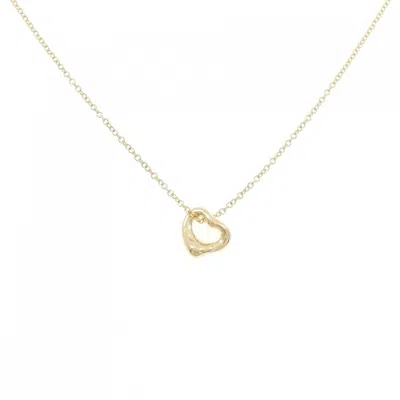 Pre-owned Tiffany & Co Open Heart Necklace () In Yellow