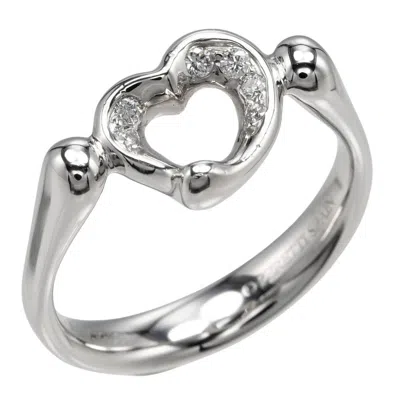 Pre-owned Tiffany & Co Open Heart Platinum 950 Band Ring ()