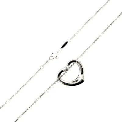 Pre-owned Tiffany & Co Open Heart Sterling Necklace () In Multi