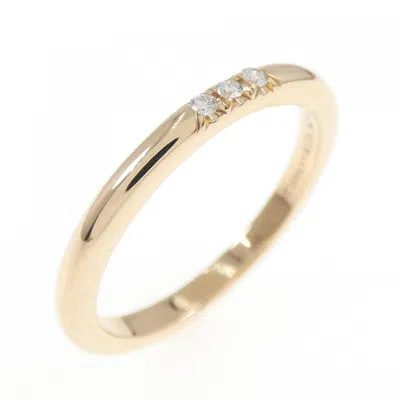 Pre-owned Tiffany & Co Pink Gold (18k) Band Ring () In Silver