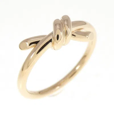 Pre-owned Tiffany & Co Pink Gold (18k) Band Ring () In Multi
