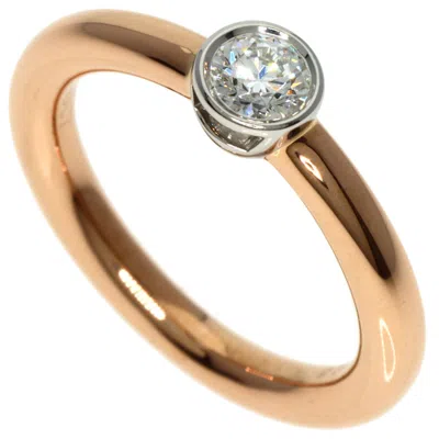 Pre-owned Tiffany & Co Pink Gold (18k) Platinum 950 Band Ring ()