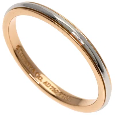 Pre-owned Tiffany & Co Pink Gold (18k) Platinum 950 Band Ring ()