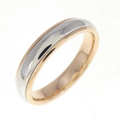 Pre-owned Tiffany & Co Pink Gold (18k) Platinum Band Ring ()