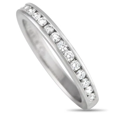 Tiffany & Co Platinum 0.25ct Diamond Band Ring Ti21-052024 In White