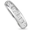 TIFFANY & CO PLATINUM 1.08CT LUCIDA DIAMOND HALF-ETERNITY BAND RING TI01-042424
