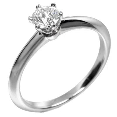 Pre-owned Tiffany & Co Platinum 950 Band Ring () In Silver