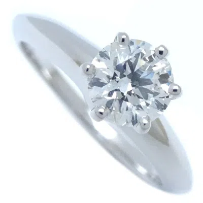 Pre-owned Tiffany & Co Platinum 950 Band Ring () In Silver