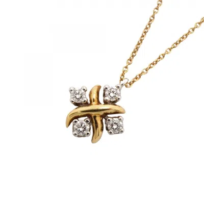 Pre-owned Tiffany & Co Platinum 950 Yellow (18k) Necklace () In Multi