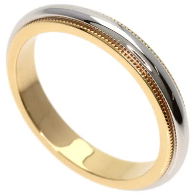 Pre-owned Tiffany & Co Platinum 950 Yellow Gold (18k) Band Ring () In Multi