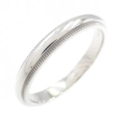Pre-owned Tiffany & Co Platinum Band Ring () In Silver