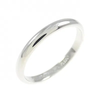 Pre-owned Tiffany & Co Platinum Band Ring () In Silver