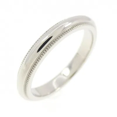 Pre-owned Tiffany & Co Platinum Band Ring () In Silver