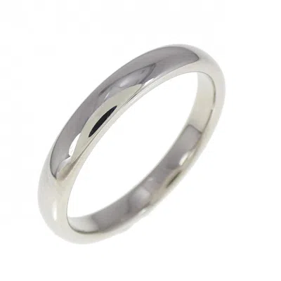 Pre-owned Tiffany & Co Platinum Band Ring () In Silver