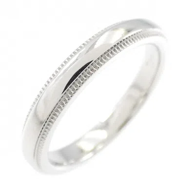 Pre-owned Tiffany & Co Platinum Band Ring () In Silver