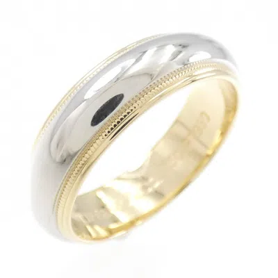 Pre-owned Tiffany & Co Platinum Yellow Gold (18k) Band Ring () In Multi