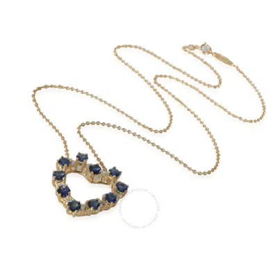 Tiffany & Co . Vintage Sapphire Diamond Fashion Pendant In 18k Yellow Gold