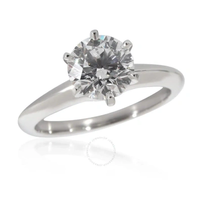 Tiffany & Co . Diamond Engagement Ring In  Platinum E Vs2 1.29 Ctw In Metallic