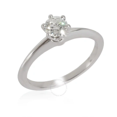 Tiffany & Co . Diamond Engagement Ring In Platinum G Vs1 In White