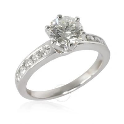 Tiffany & Co . Diamond Engagement Ring In Platinum I Vs1 1.60 Ctw In Metallic