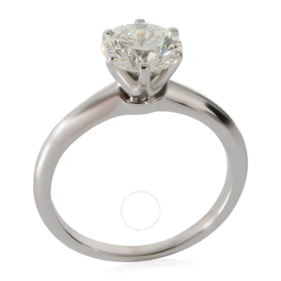 Tiffany & Co . Diamond Engagement Ring In Platinum I Vvs2 1.29 Ctw In White