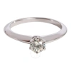 TIFFANY & CO PRE-OWNED TIFFANY & CO. DIAMOND SOLITAIRE RING IN 950 PLATINUM I VVS1 0.31 CTW