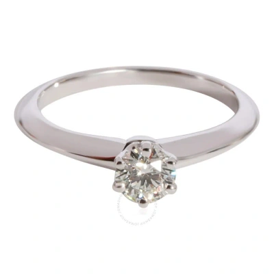 Tiffany & Co . Diamond Solitaire Ring In 950 Platinum I Vvs1 0.31 Ctw In Metallic