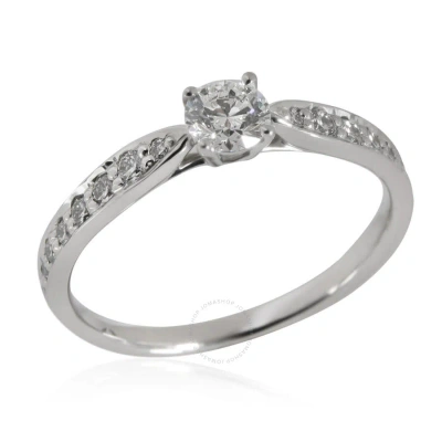 Tiffany & Co . Harmony Diamond Engagement Ring In  Platinum G Vs1 0.32 Ctw In Metallic
