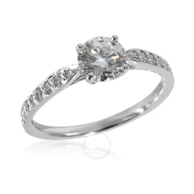 Tiffany & Co . Harmony Diamond Engagement Ring In  Platinum G Vs1 0.77 Ct In Metallic