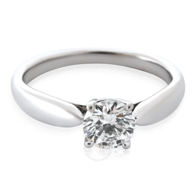 Tiffany & Co . Harmony Engagement Ring In  Platinum F Vvs2 0.57 Ctw In White