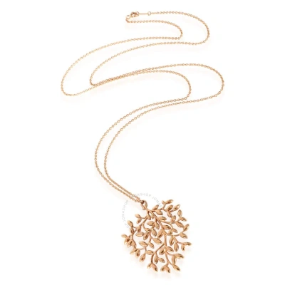 Tiffany & Co . Paloma Picasso Large Olive Leaf Pendant In 18k Rose Gold