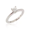 TIFFANY & CO PRE-OWNED TIFFANY & CO. PRINCESS CUT DIAMOND ENGAGEMENT RING IN PLATINUM F VVS2 0.32 CT