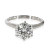TIFFANY & CO PRE-OWNED TIFFANY & CO. SOLITAIRE DIAMOND  ENGAGEMENT  RING IN  PLATINUM I VS1 2.17 CTW