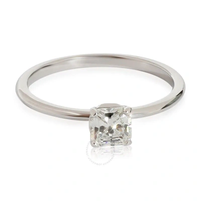 Tiffany & Co . Solitaire Engagement Ring In Platinum H Vs1 0.54 Ctw In White