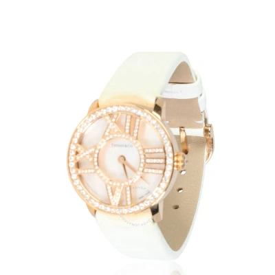 Tiffany & Co  Tiffany Atlas Quartz Diamond White Dial Ladies Watch Z1900.10.30691a40b In Gold