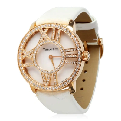 Tiffany & Co  Tiffany Atlas Quartz Diamond White Dial Ladies Watch Z1901.10.30e20a40b In Gold