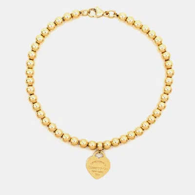 Tiffany & Co Return To Tiffany 18k Gold Beaded Bracelet