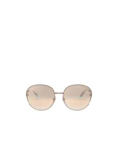 Tiffany & Co Round Frame Sunglasses In Nude