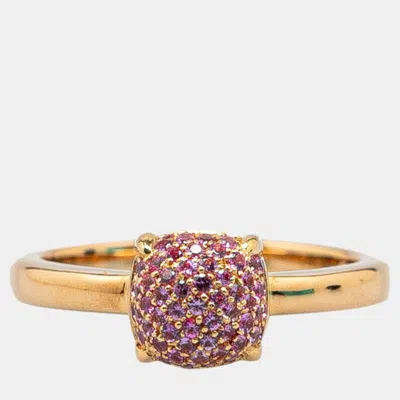 Pre-owned Tiffany & Co Sapphire 18k Pink Gold Ring Size Japan 12 Eu 52