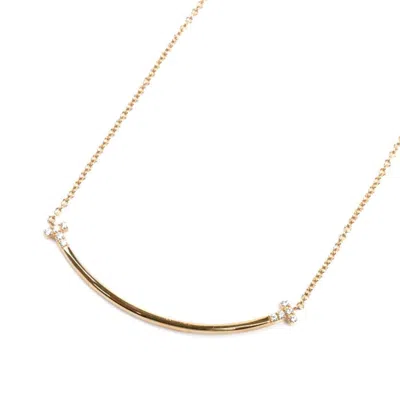 Pre-owned Tiffany & Co Smile Pink Gold (18k) Necklace ()