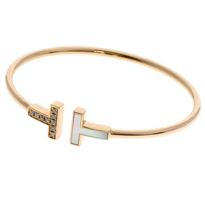Pre-owned Tiffany & Co T Charm Bracelet () In Yellow