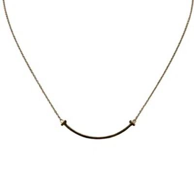 Pre-owned Tiffany & Co T Pink Gold (18k) Necklace ()