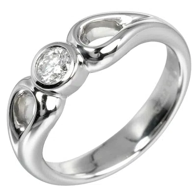 Pre-owned Tiffany & Co Tear Drop Platinum 950 Band Ring ()